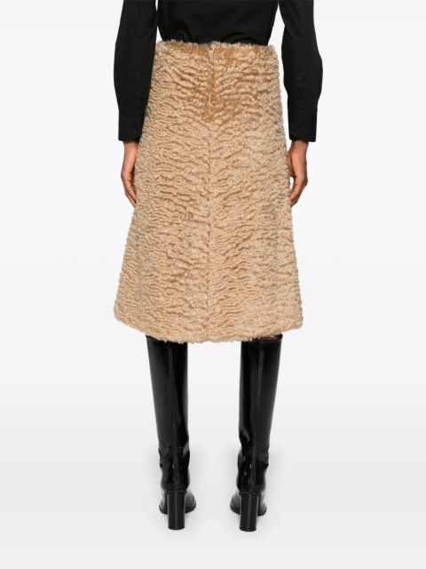 Jil Sander textured midi skirt - Neutrals