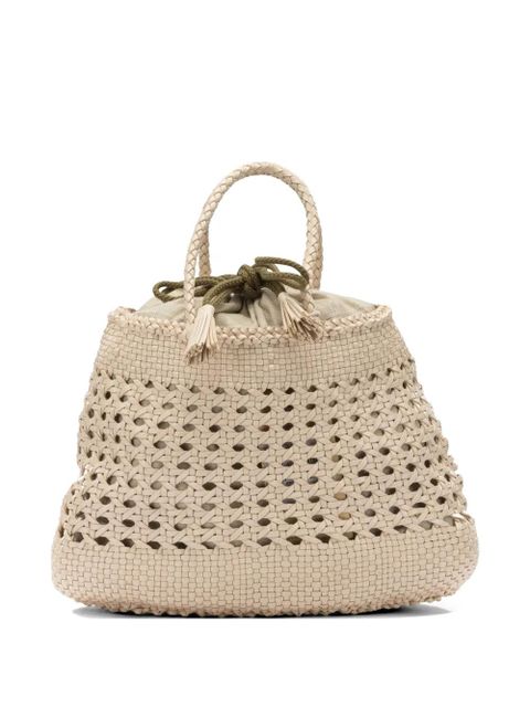DRAGON DIFFUSION Santa Cano woven-leather tote bag - Neutrals - zdjęcie produktu nr 1