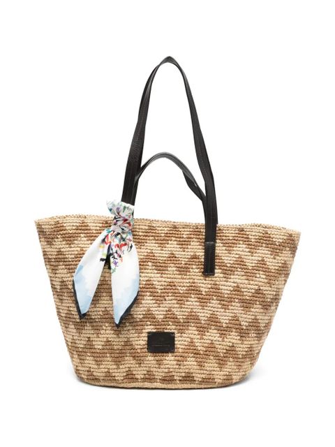 Missoni zig zag tote bag - Neutrals - zdjęcie produktu nr 1