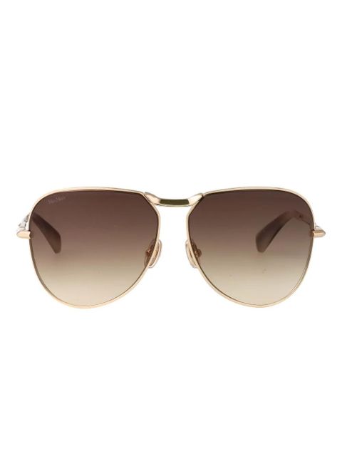 Max Mara Eyewear Miller 2 metal-frame sunglasses - Brown - zdjęcie produktu nr 1