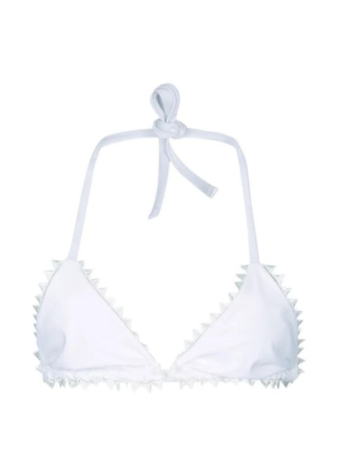 Jacquemus Picot triangle bikini top - White - zdjęcie produktu nr 1