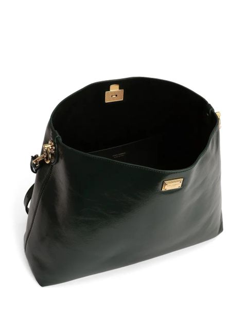 Dolce & Gabbana large Vittoria calfskin shoulder bag - Green