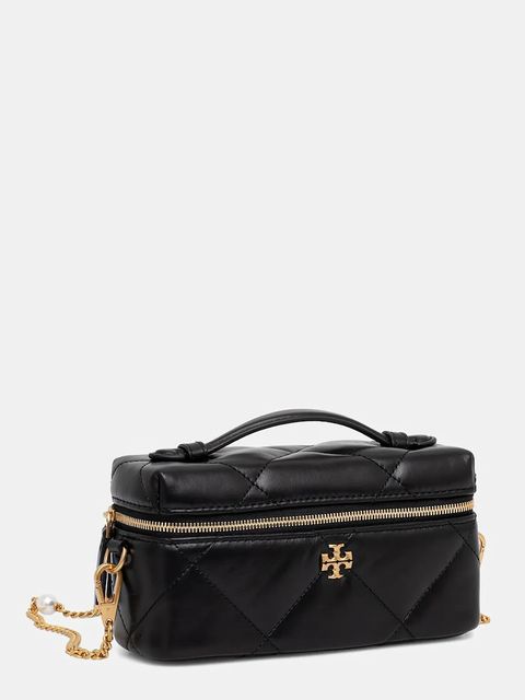 Tory Burch torebka skórzana Kira Diamond Quilt kolor czarny 178159-001
