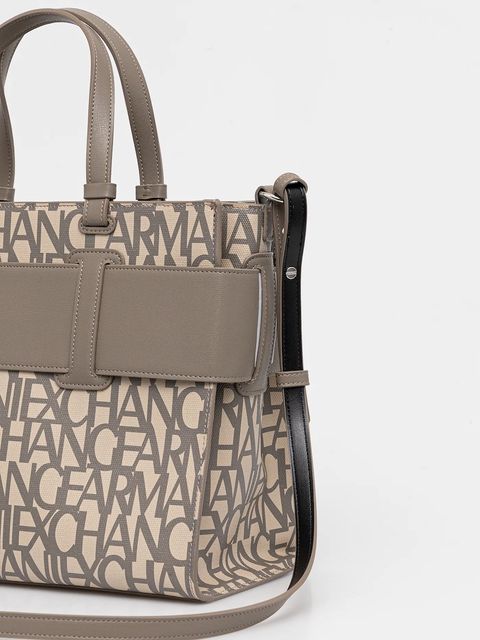 Armani Exchange torebka kolor beżowy 942689 3F742
