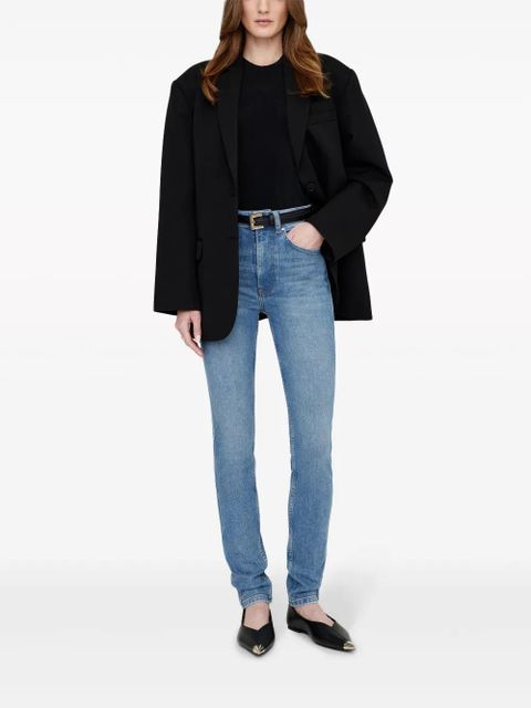 ANINE BING Beck high-rise skinny jeans - Blue