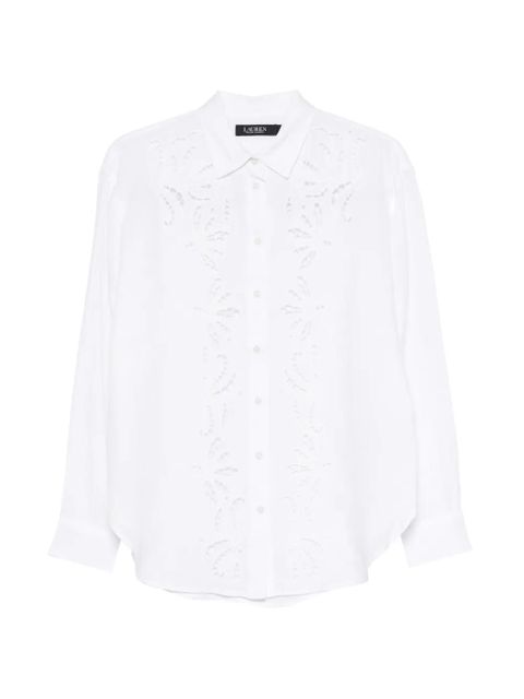 Lauren Ralph Lauren broderie-anglaise shirt - White - zdjęcie produktu nr 1