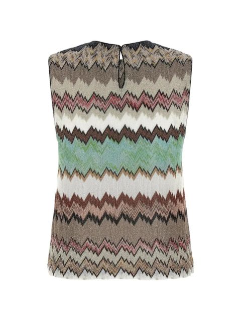 Missoni zigzag crew neck top - Neutrals - zdjęcie produktu nr 2
