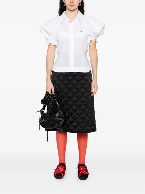 Vivienne Westwood puff-sleeve collared shirt - White - zdjęcie produktu nr 2