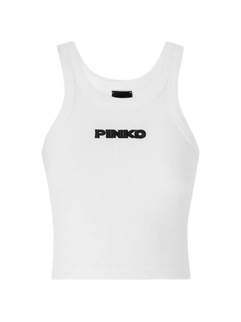 PINKO Bloody Mary ribbed tank top - White - zdjęcie produktu nr 1
