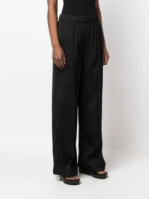 Jil Sander pressed-crease palazzo pants - Black