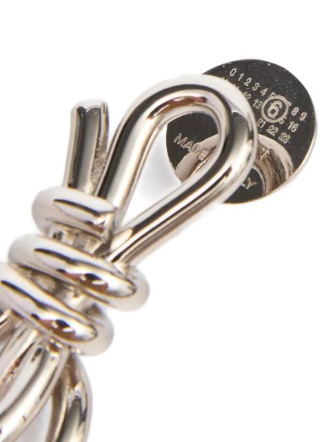 MM6 Maison Margiela mono knot earring - Silver