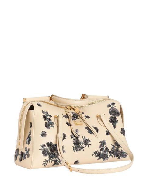 Dolce & Gabbana medium Vittoria handbag with embroidery - Neutrals