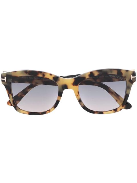 TOM FORD Eyewear Lauren tortoiseshell-effect square sunglasses - Brown - zdjęcie produktu nr 1
