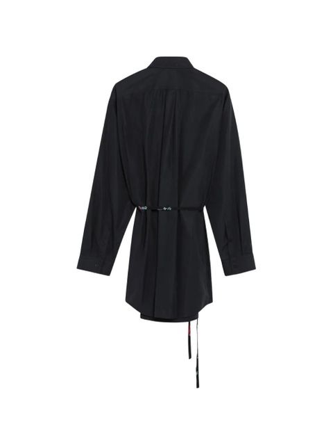 Balenciaga tie-detail mini dress - Black - zdjęcie produktu nr 2