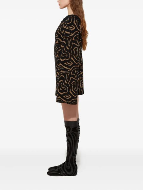 PUCCI labirinto print mini dress - Black