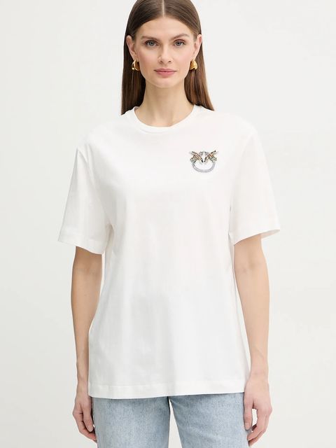 Pinko t-shirt bawełniany - zdjęcie produktu nr 1