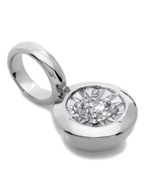 Monica Vinader solitaire-diamond pendant necklace - Silver