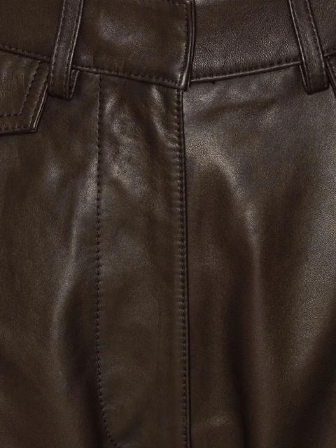 ROTATE BIRGER CHRISTENSEN leather trousers - Brown
