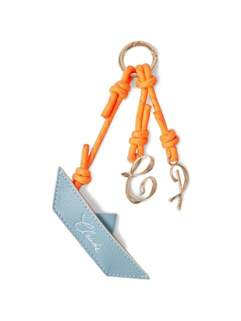 Claudie Pierlot letters-charm leather keyring - Blue - zdjęcie produktu nr 1
