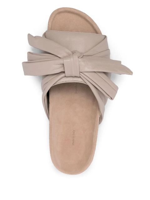 JW Anderson bow flat slides - Neutrals