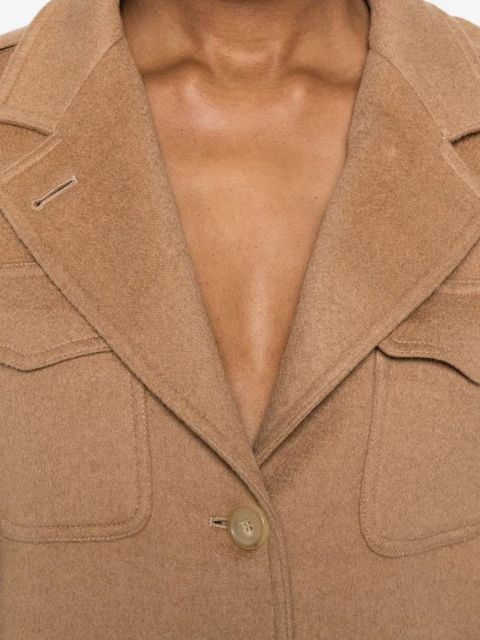 Max Mara flap-pocket button-fastening jacket - Neutrals
