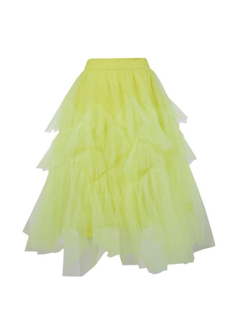 Essentiel Antwerp Jacie ruffled asymmetric midi skirt - Yellow - zdjęcie produktu nr 2