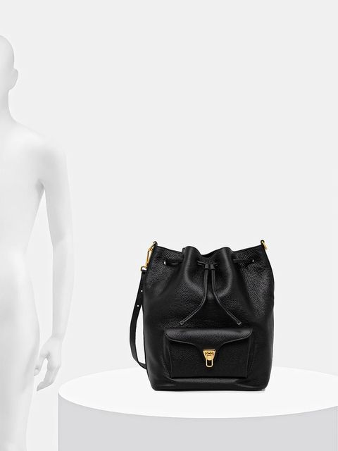 Coccinelle torebka skórzana kolor czarny E1.TFK.23.01.01