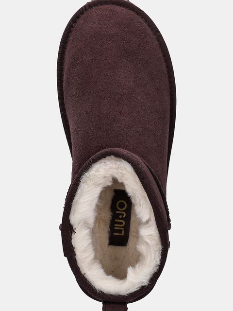 Liu Jo śniegowce zamszowe JIL 01 kolor brązowy SF5099PX002S1228 - zdjęcie produktu nr 2