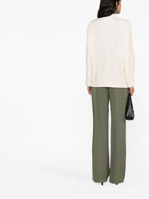 Prada double-breasted button blazer - Neutrals