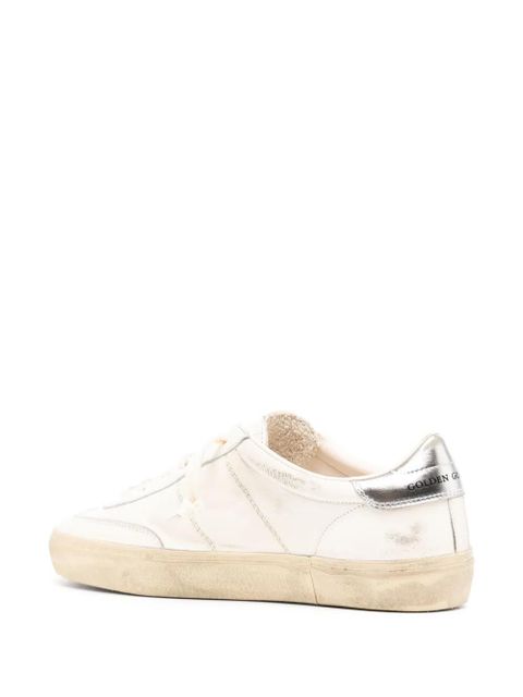 Golden Goose Soul Star distressed glittered sneakers - Neutrals
