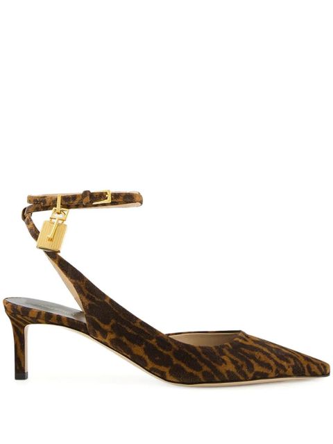 TOM FORD Ocelot padlock-detail pumps - Brown - zdjęcie produktu nr 1