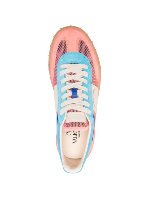 Valentino Garavani Upvillage mesh-panel sneakers - Orange