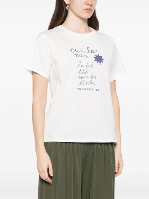 Weekend Max Mara Wkdpantera graphic-print T-shirt - White