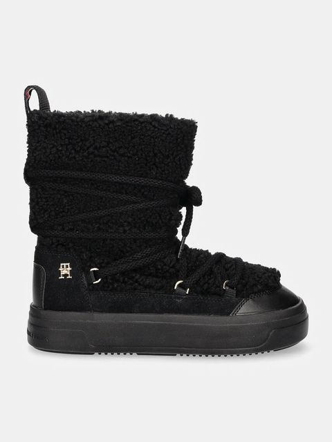 Tommy Hilfiger śniegowce LACE-UP FAUX SHEARLING SNOWBOOT - zdjęcie produktu nr 2