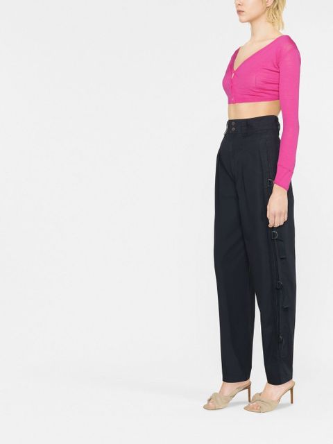 Jacquemus cropped button-fastening cardigan - Pink
