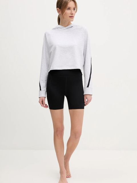 On bluza dresowa Studio kolor szary z kapturem melanżowa 1WF12421756