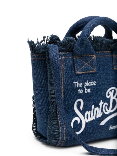 MC2 Saint Barth mini Vanity denim tote bag - Blue