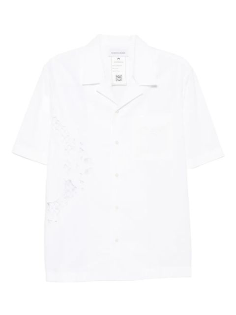 Marine Serre lace-insert short-sleeves shirt - White - zdjęcie produktu nr 1