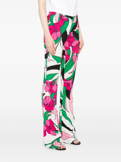 PINKO floral-print trousers - White