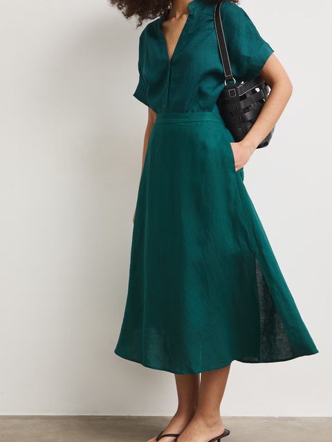 Medicine spódnica z lnem - zdjęcie produktu nr 1