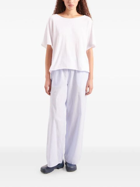 American Vintage Apoly boat-neck T-shirt - White