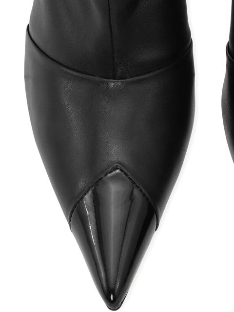 ROTATE BIRGER CHRISTENSEN pointed-toe leather boots - Black - zdjęcie produktu nr 2
