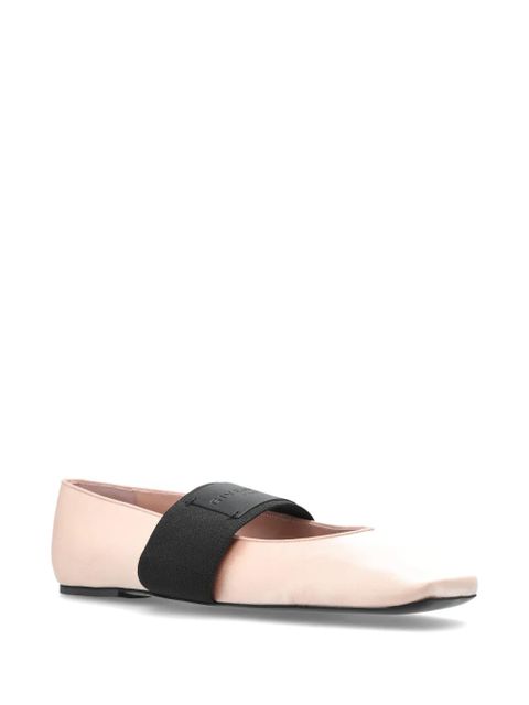 Givenchy logo-patch elasticated-strap ballet flats - Pink - zdjęcie produktu nr 2