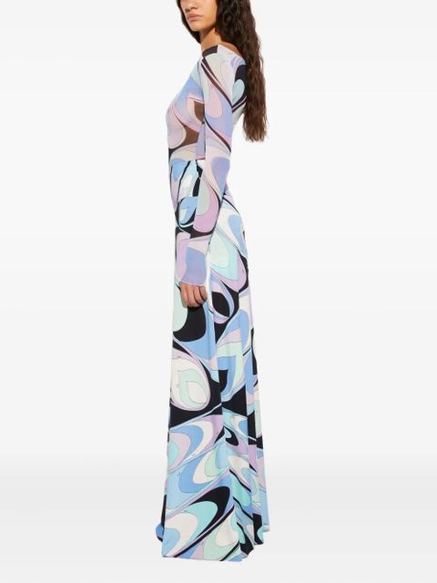 PUCCI onde-print skirt - Blue