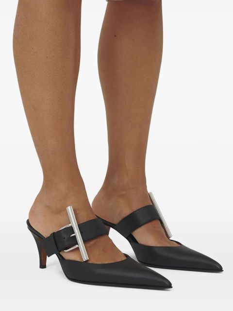 Alexander McQueen 70mm Francisco leather mules - Black