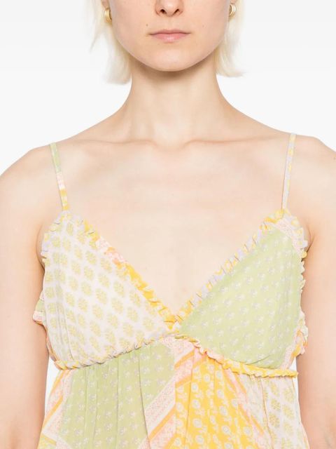 Free People Alix printed tank - Green