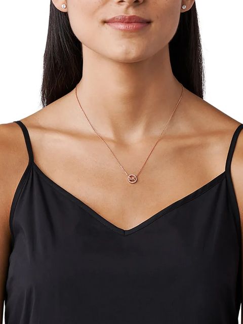 Michael Kors naszyjnik i kolczyki ze srebra pokrytego złotem