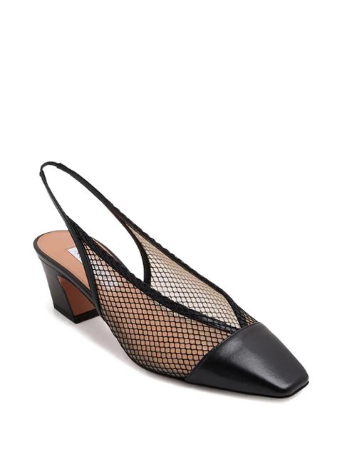 Aquazzura 40mm Margot mesh slingback heeled pumps - 000
