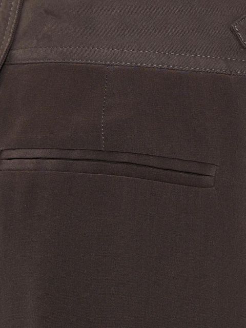 TOM FORD button-detail silk trousers - Brown
