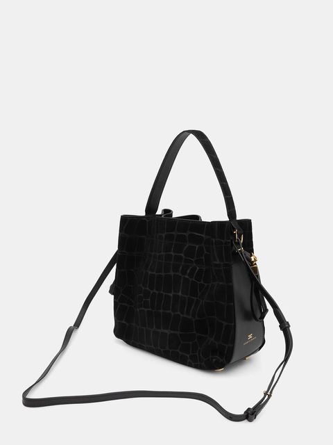 Elisabetta Franchi torebka zamszowa - zdjęcie produktu nr 2